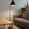 Lampade Da Terra-Selezionato da Mazzolaluce Lampada da terra piantana cono nera