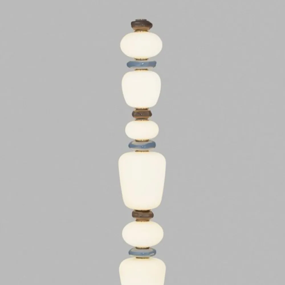Lampade Da Terra-Selezionato da Mazzolaluce Lampada da terra piantana design moderna led 3000k vetro porcellana
