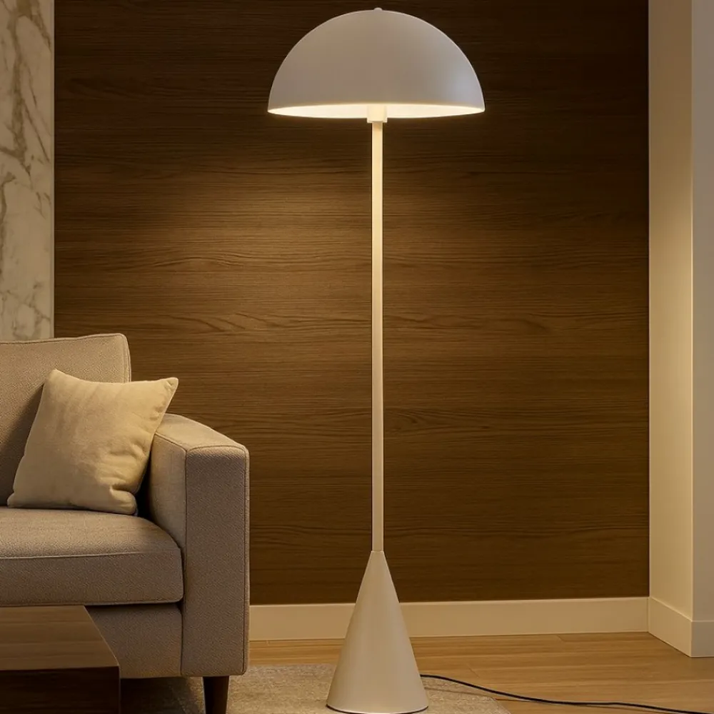 Lampade Da Terra-Selezionato da Mazzolaluce Lampada da terra piantana grigio chiaro design moderno