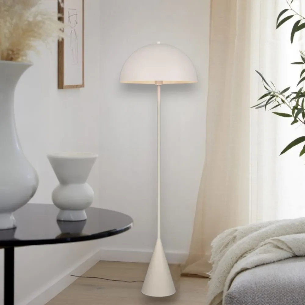 Lampade Da Terra-Selezionato da Mazzolaluce Lampada da terra piantana grigio chiaro design moderno