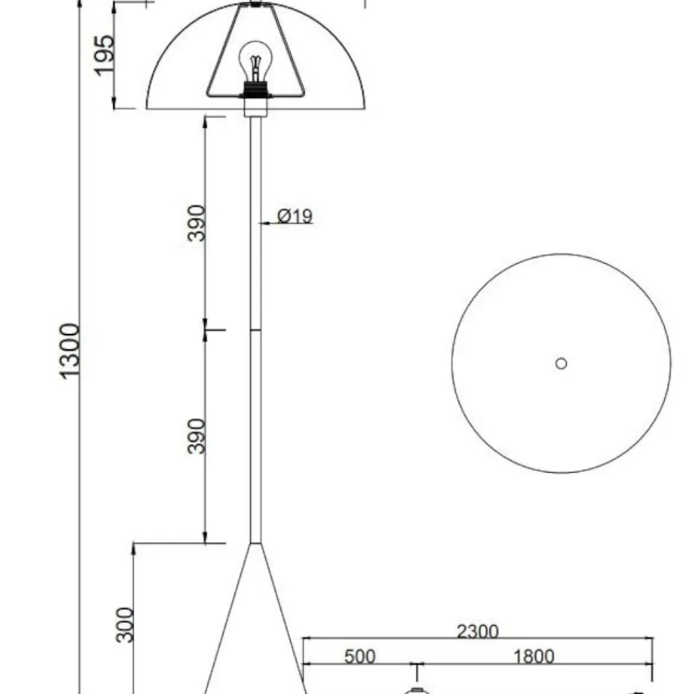 Lampade Da Terra-Selezionato da Mazzolaluce Lampada da terra piantana grigio chiaro design moderno