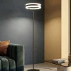 Lampade Da Terra-Selezionato da Mazzolaluce Lampada da terra piantana moderna nera led dimmerabile 2300k 3000k 4000k