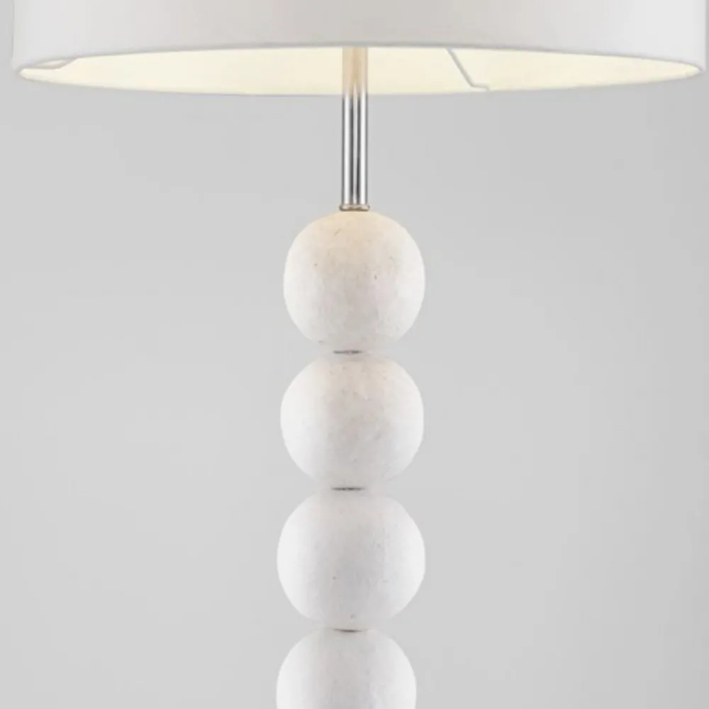 Lampade Da Terra-Selezionato da Mazzolaluce Lampada da terra piantana moderna sfere pietra bianca per soggiorno
