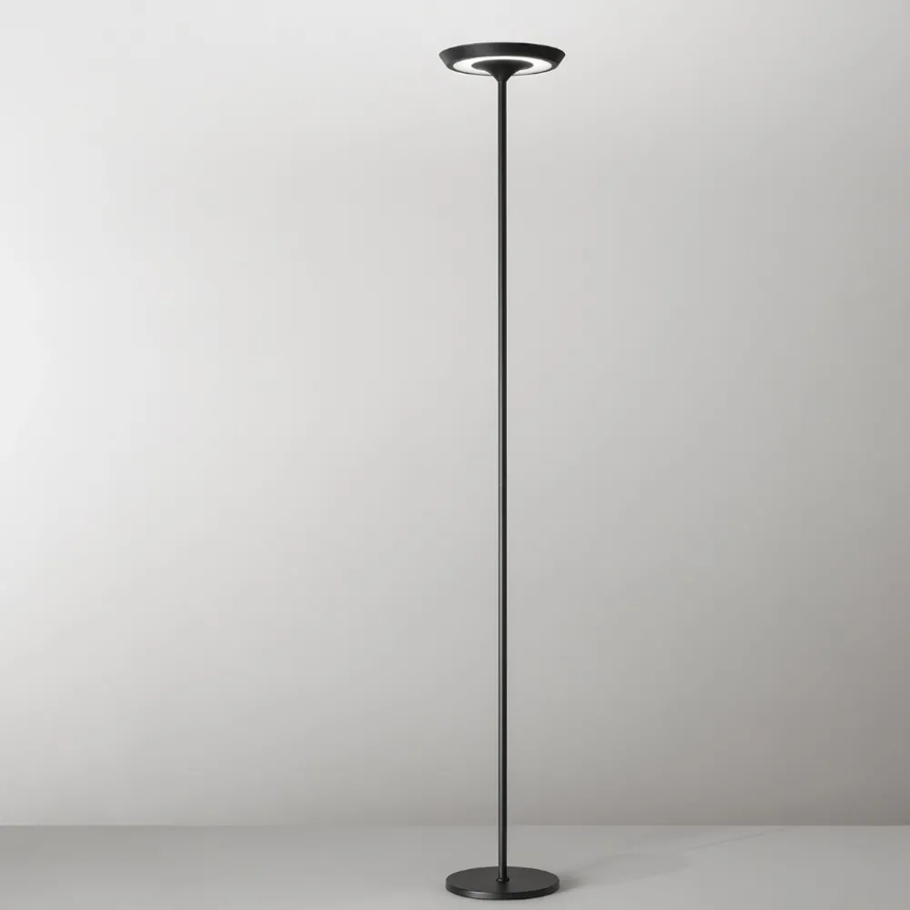 Lampade Da Terra-Perenz Illuminazione Lampada da terra piantana nera led 3000k dimmerabile balance perenz