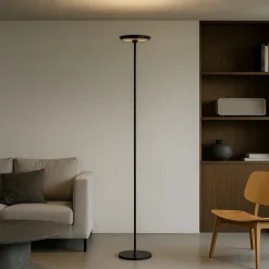 Lampade Da Terra-Perenz Illuminazione Lampada da terra piantana nera led 3000k dimmerabile balance perenz