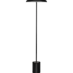 Lampade Da Terra-Selezionato da Mazzolaluce Lampada da terra piantana nera design moderna led 3000k effetto legno