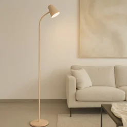Lampade Da Terra-Selezionato da Mazzolaluce Lampada da terra piantana orientabile sabbia plastica beige led 3000k