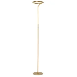 Lampade Da Terra-Selezionato da Mazzolaluce Lampada da terra piantana oro ottone led 2700k dimmerabile