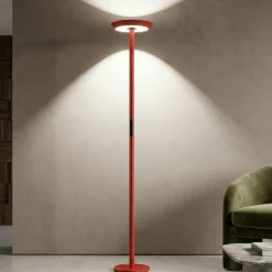 Lampade Da Terra-Fabas Luce Lampada da terra piantana rossa led 60w 2700k 3200k 4000k fabas fizz