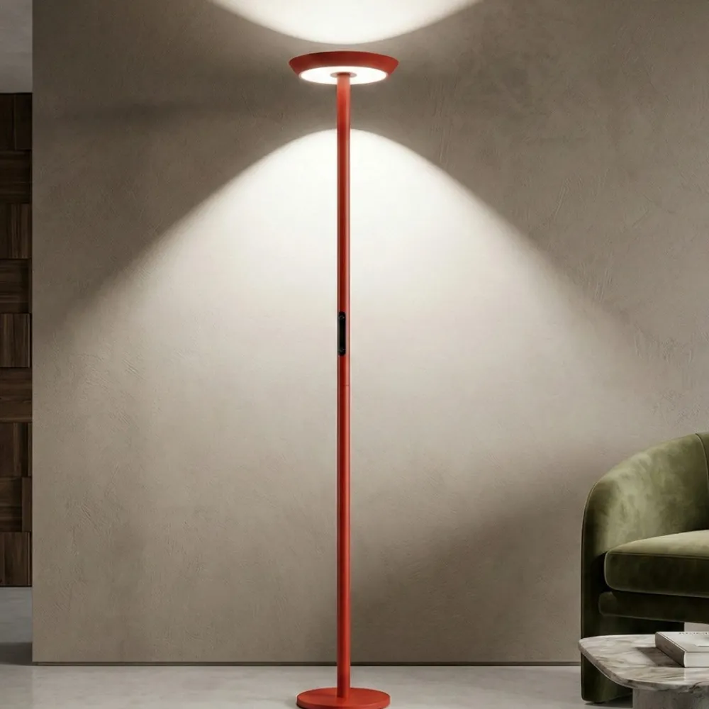 Lampade Da Terra-Fabas Luce Lampada da terra piantana rossa led 60w 2700k 3200k 4000k fabas fizz