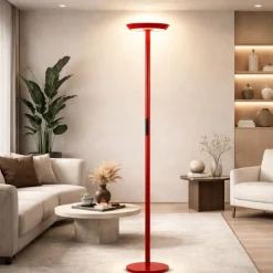 Lampade Da Terra-Fabas Luce Lampada da terra piantana rossa led 60w 2700k 3200k 4000k fabas fizz