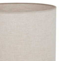 Lampade Da Terra-Selezionato da Mazzolaluce Lampada da terra piantana sabbia paralume cilindro tessuto lino chiaro