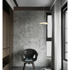 Lampade Da Terra-Selezionato da Mazzolaluce Lampada da terra piantana sospesa led a soffitto moderna bianca