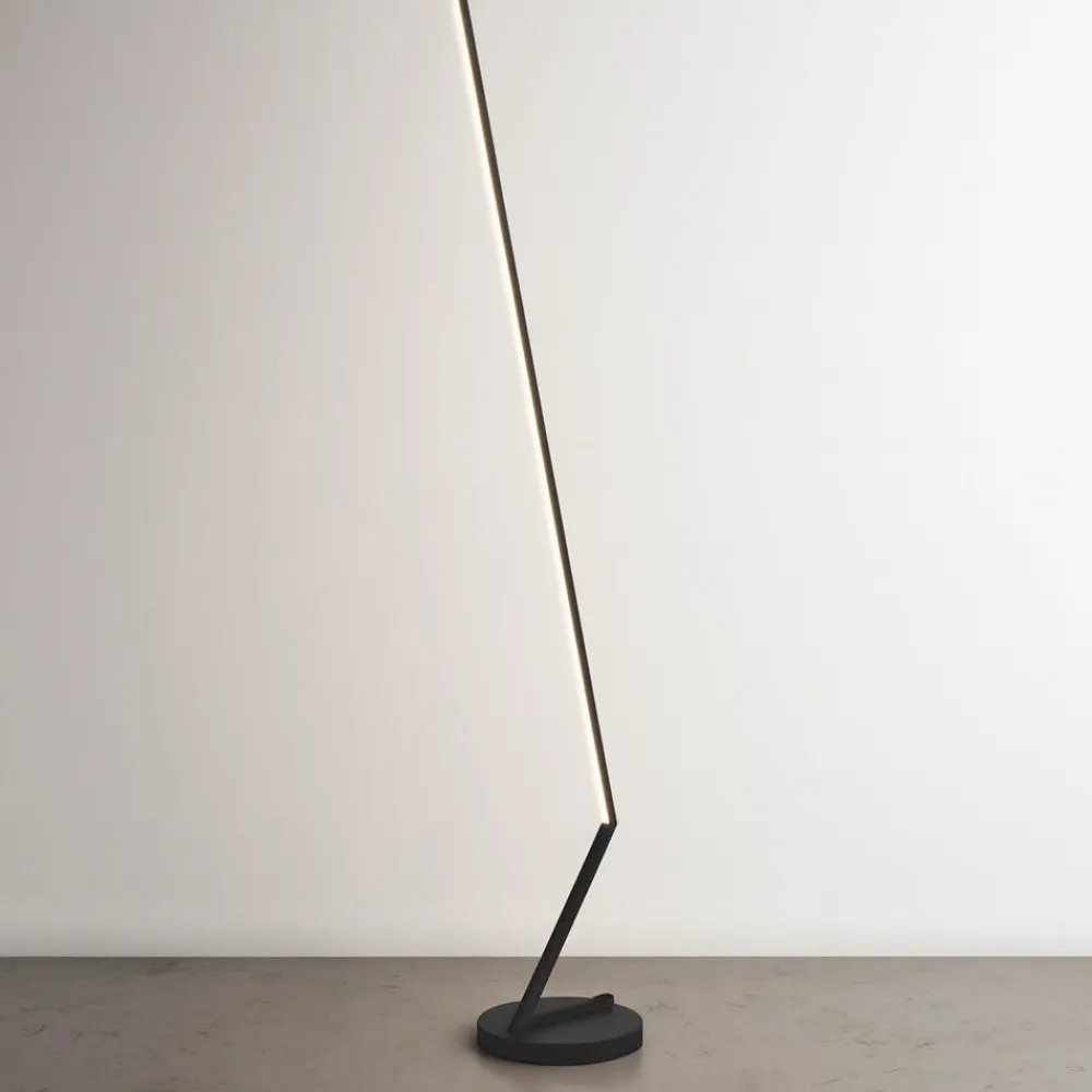 Lampade Da Terra-Top Light Lampada da terra piantana twig nera led 32w cct design moderna