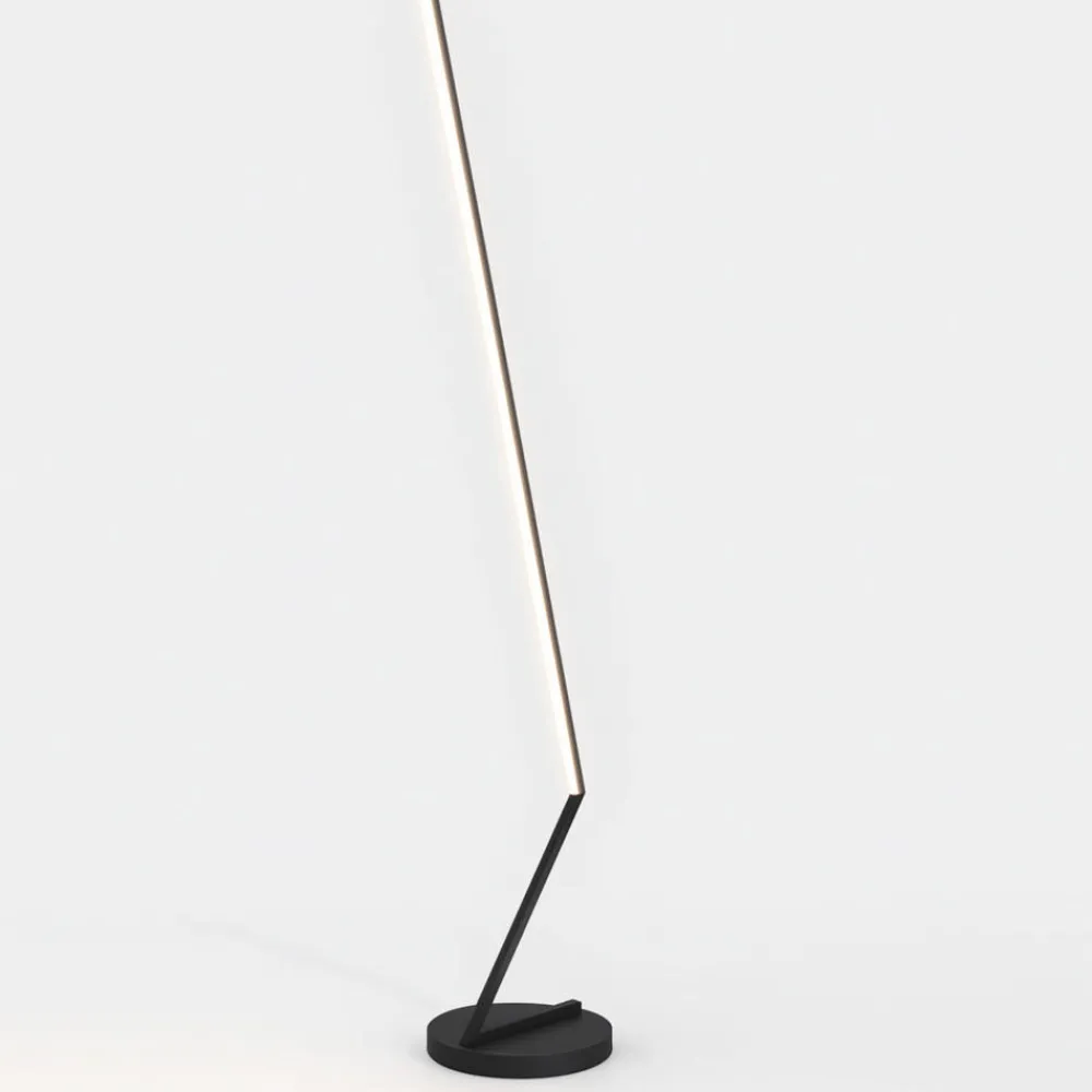 Lampade Da Terra-Top Light Lampada da terra piantana twig nera led 32w cct design moderna