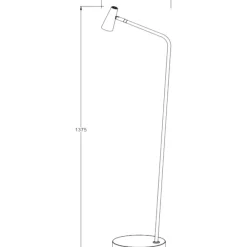 Lampade Da Terra-Selezionato da Mazzolaluce Lampada da terra portatile nera led dimmerabile ricaricabile