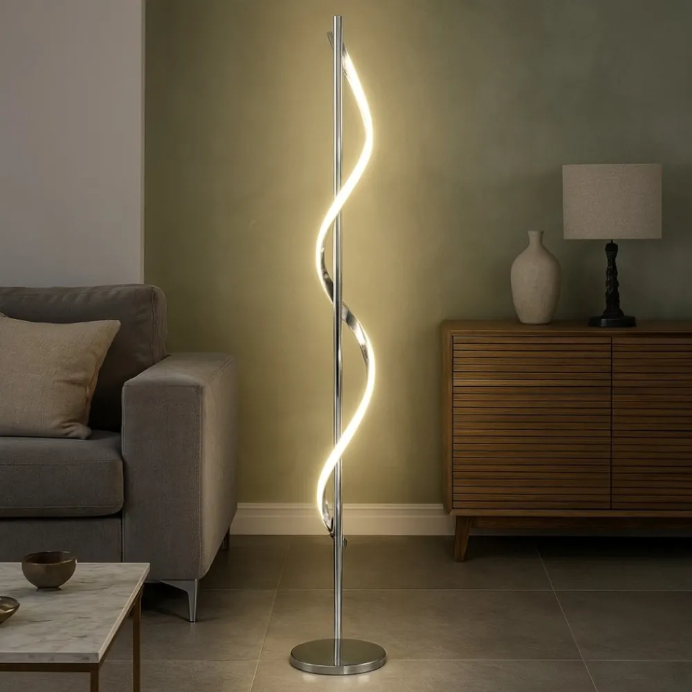 Lampade Da Terra-Selezionato da Mazzolaluce Lampada da terra ultramoderna led 4000k dimmerabile h120 cm