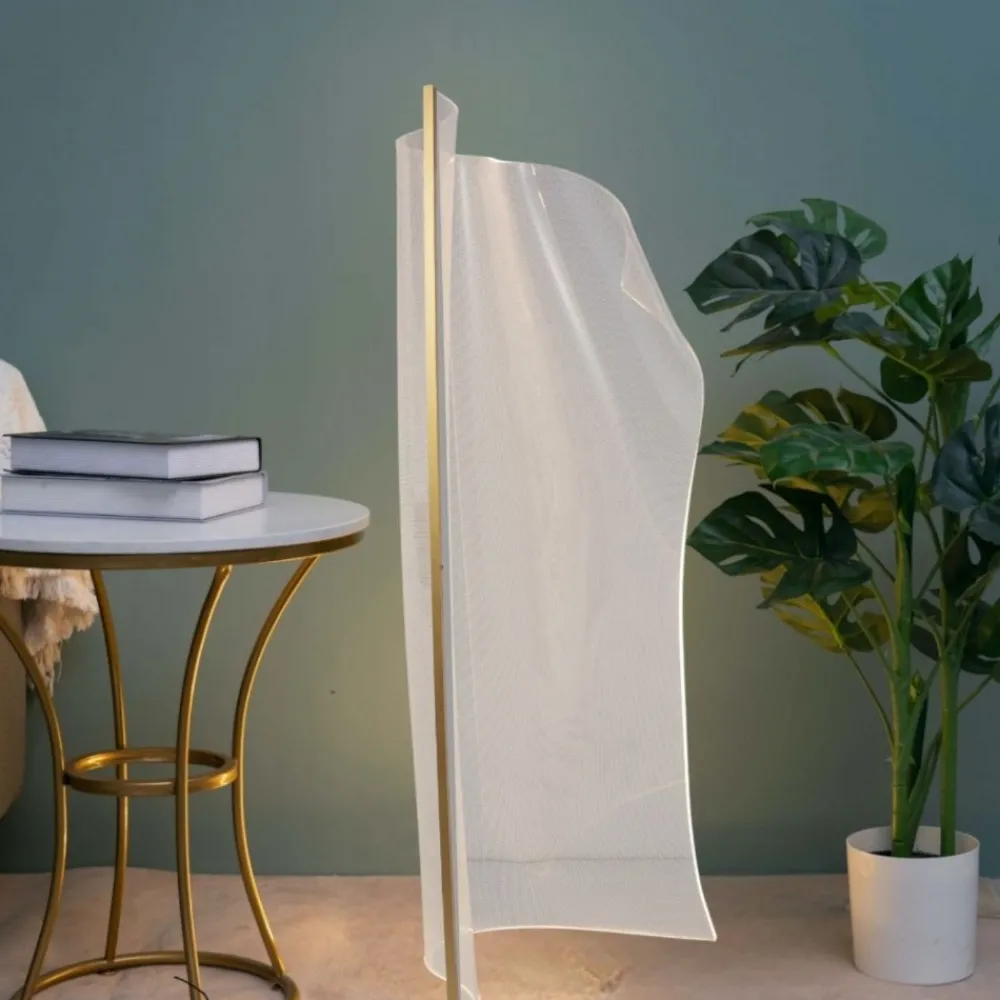 Lampade Da Terra-Selezionato da Mazzolaluce Lampada da terra vela led 31w 3000k design moderna oro