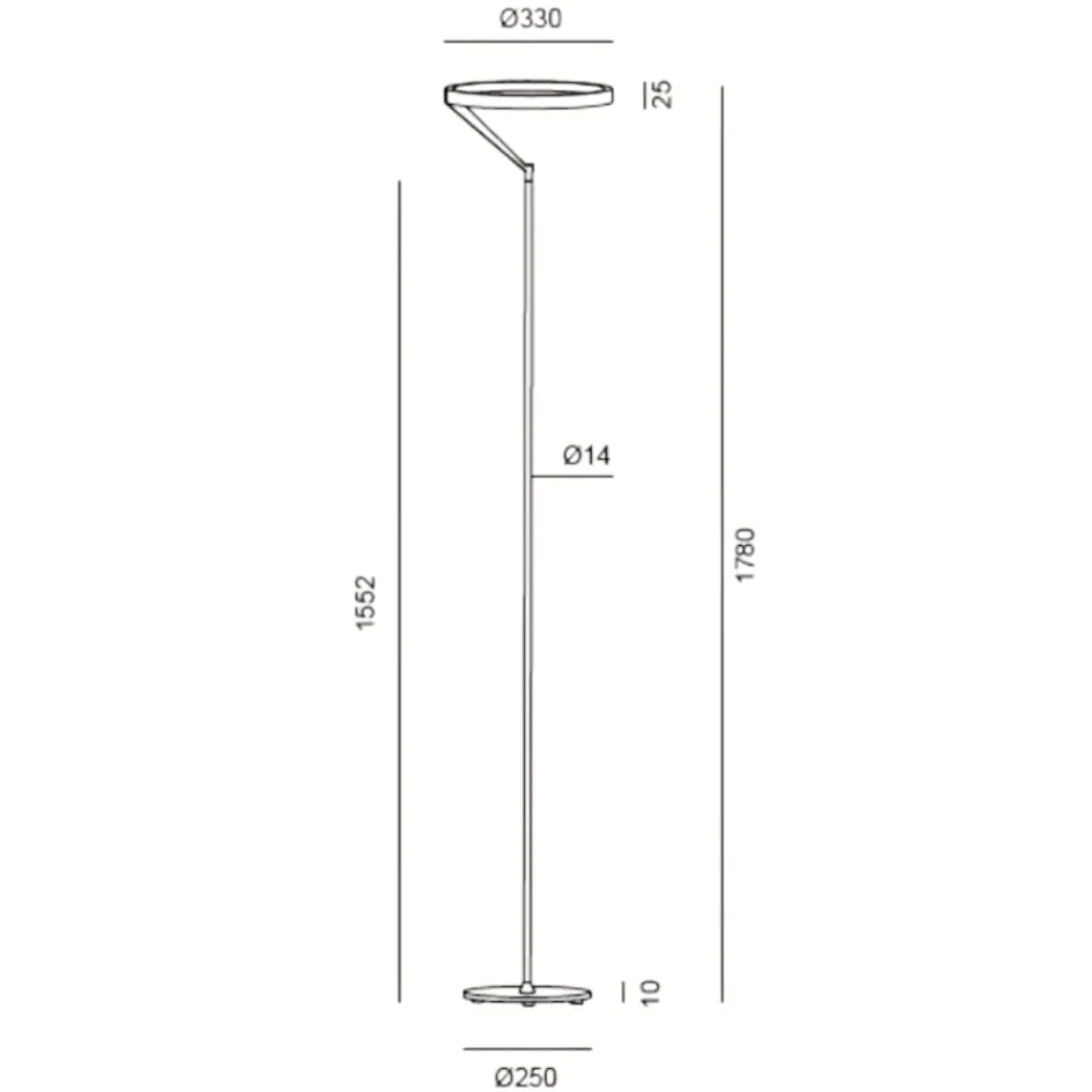 Lampade Da Terra-Vivida International Lampada da terra vivida meridiana bianca led 27w 3000k 4000k