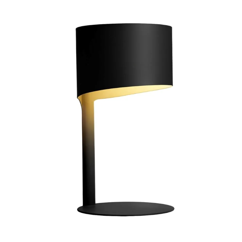 Abat Jour-Selezionato da Mazzolaluce Lampada design moderna da comodino nera per camera da letto