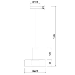 Lampade A Sospensione-Selezionato da Mazzolaluce Lampada design nero per comodino stanza da letto moderna