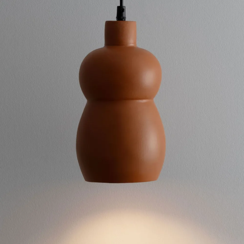 Lampade A Sospensione-Selezionato da Mazzolaluce Lampada di ceramica terracotta a sospensione