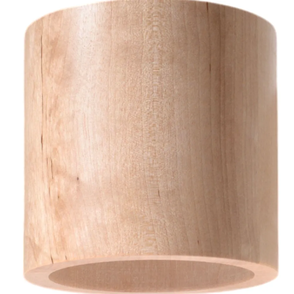 Applique Da Parete-Selezionato da Mazzolaluce Lampada di legno applique moderna cilindro da parete