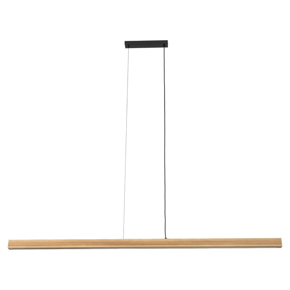 Lampadari Moderni-Selezionato da Mazzolaluce Lampada di legno a sospensione stile scandinavo per sala da pranzo