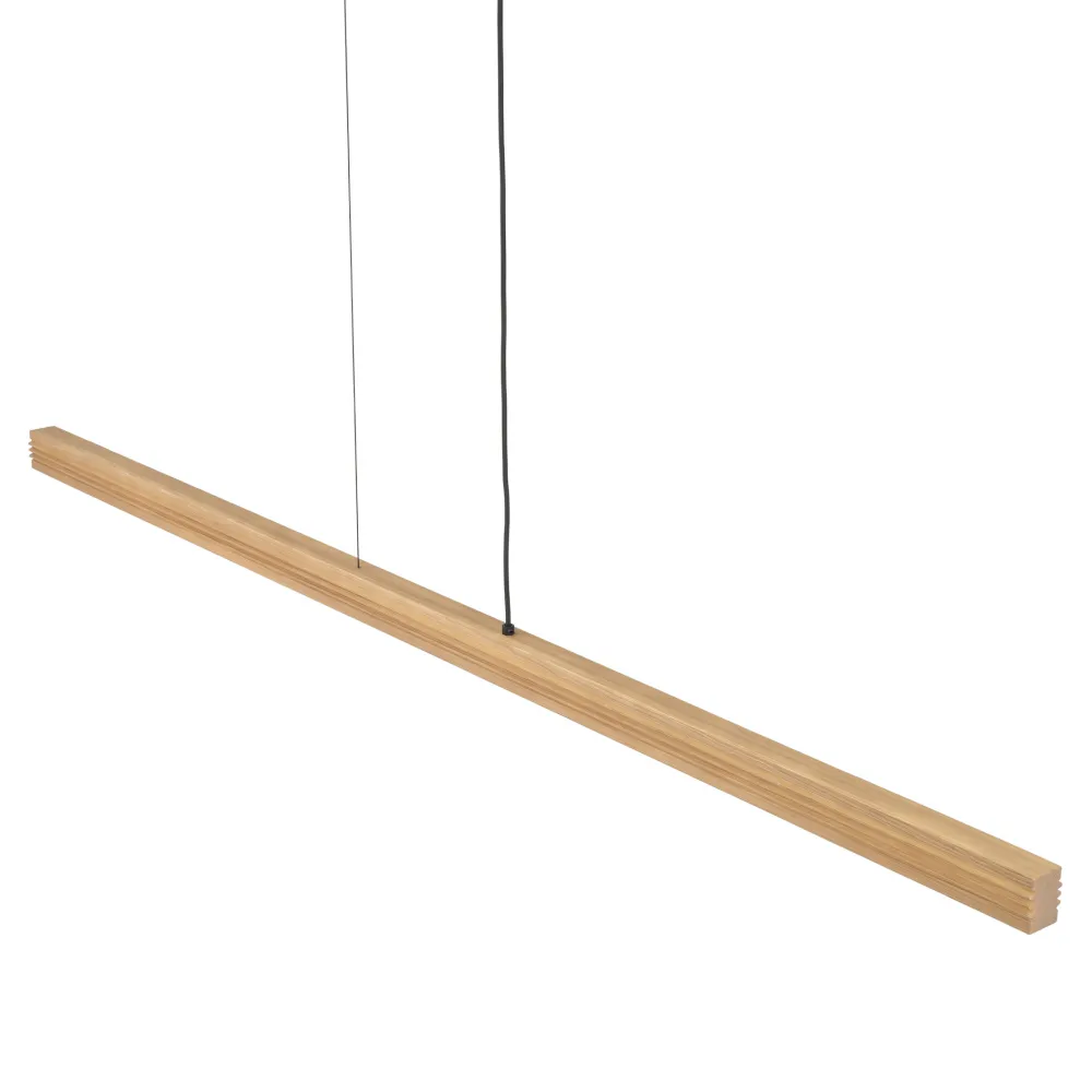 Lampadari Moderni-Selezionato da Mazzolaluce Lampada di legno a sospensione stile scandinavo per sala da pranzo