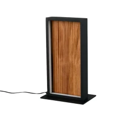 Abat Jour-Selezionato da Mazzolaluce Lampada di legno led per comodino camera da letto