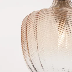 Lampade A Sospensione-Selezionato da Mazzolaluce Lampada di vetro champagne sfumato design contemporaneo a sospensione