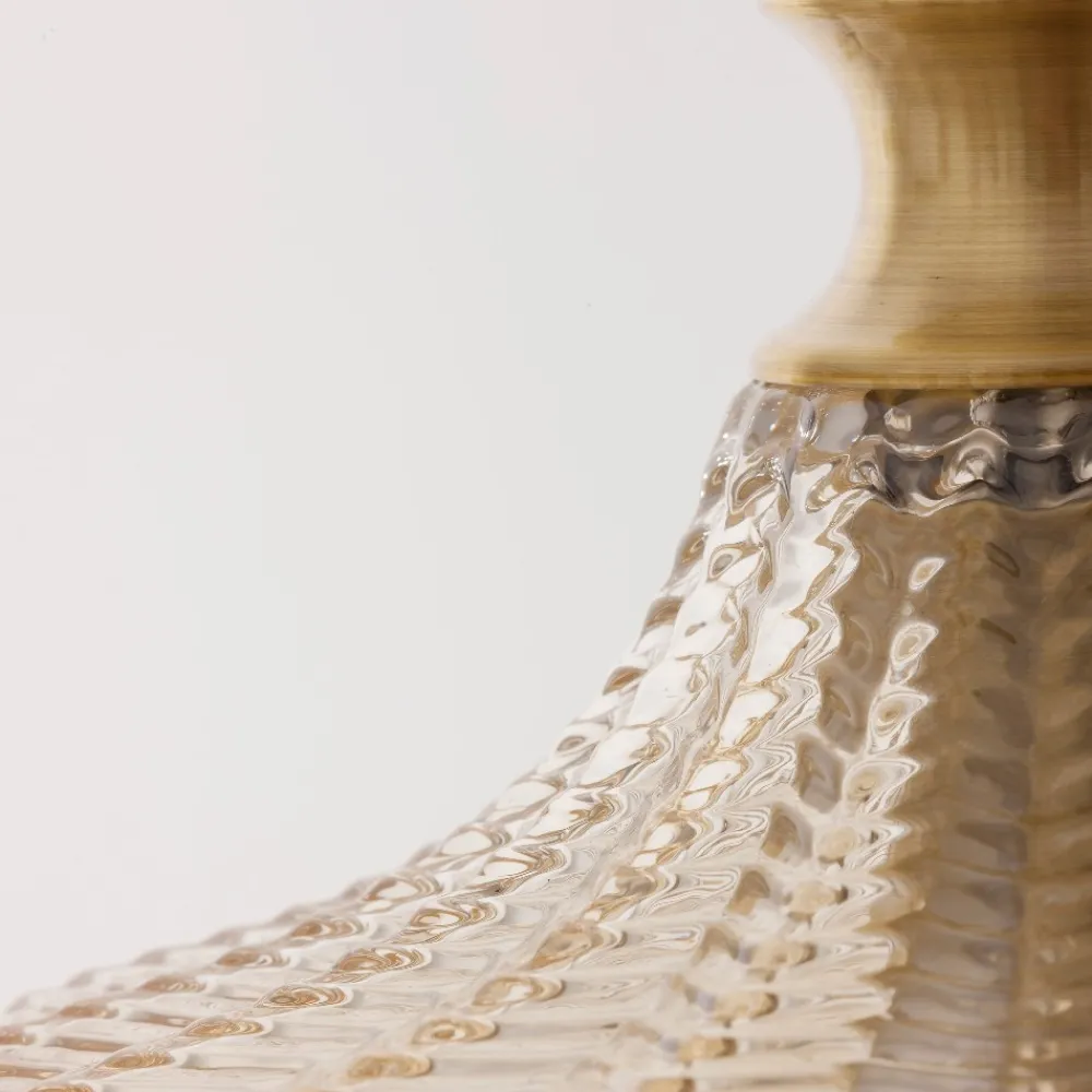 Lampade A Sospensione-Selezionato da Mazzolaluce Lampada di vetro champagne sfumato design contemporaneo a sospensione