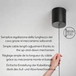 Lampade A Sospensione-Fabas Luce Lampada di vetro cognac a sospensione led 2700k 3000k 4000k fabas brena