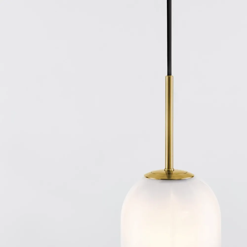 Lampade A Sospensione-Selezionato da Mazzolaluce Lampada di vetro oro sfera vetro