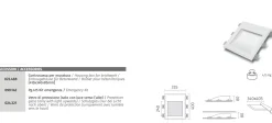 Applique Da Parete-Selezionato da Mazzolaluce Lampada faro da incasso a parete di gesso cristaly led 16,5w 4000k pitturabile