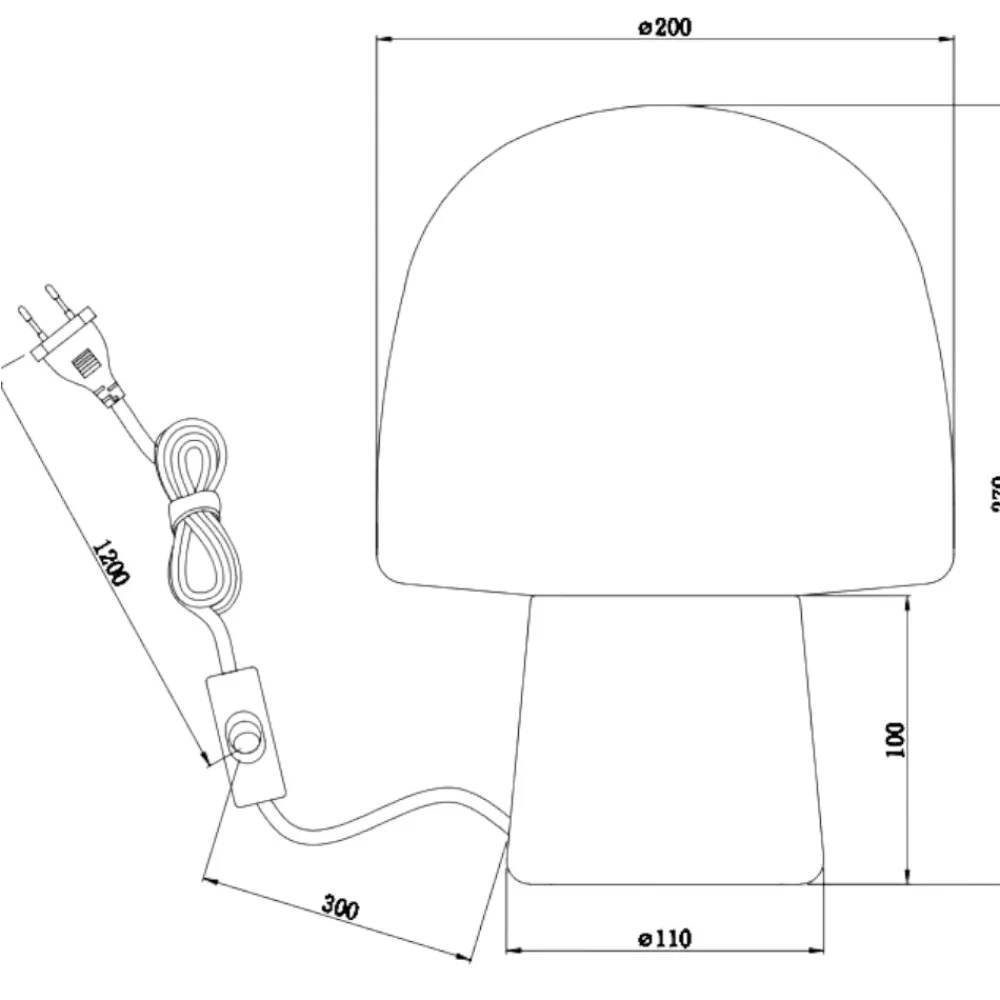 Abat Jour-Selezionato da Mazzolaluce Lampada grigio chiaro da camera da letto moderna per comodino