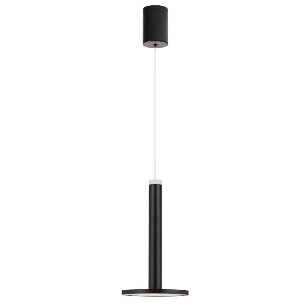 Lampade A Sospensione-Selezionato da Mazzolaluce Lampada led a sospensione nera disco