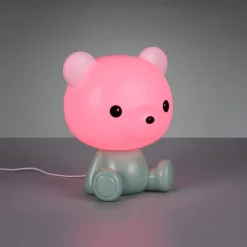 Abat Jour-Selezionato da Mazzolaluce Lampada led da comodino per cameretta bambino verde led rgb 3000k portatile