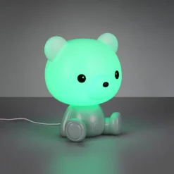 Abat Jour-Selezionato da Mazzolaluce Lampada led da comodino per cameretta bambino verde led rgb 3000k portatile