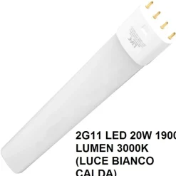 Lampadine Led-Top Light Lampada led 2g11 20w 1850lm 3000k luce bianco calda