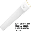 Lampadine Led-Top Light Lampada led 2g11 15,5w 1450 lumen 3000k luce bianco calda