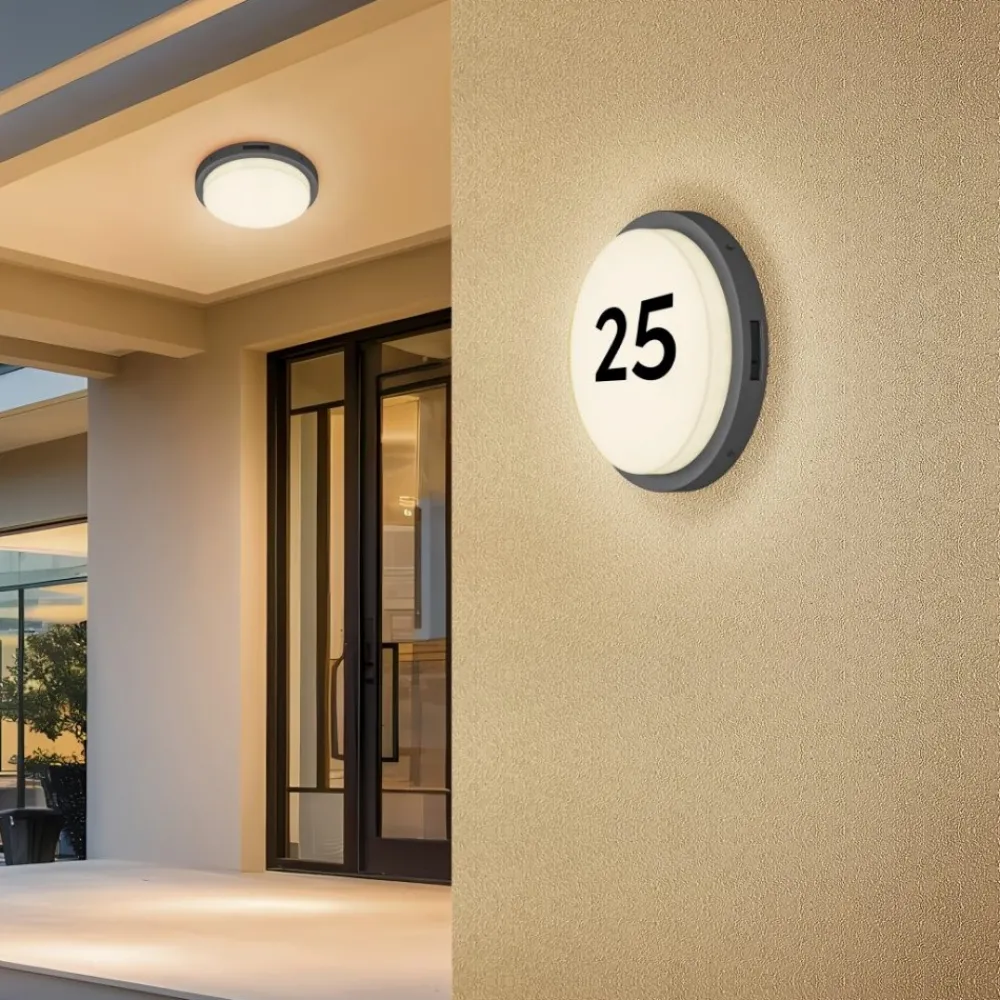 Applique Da Esterno-Selezionato da Mazzolaluce Lampada led luce con numero civico da esterno con sensore di movimenro