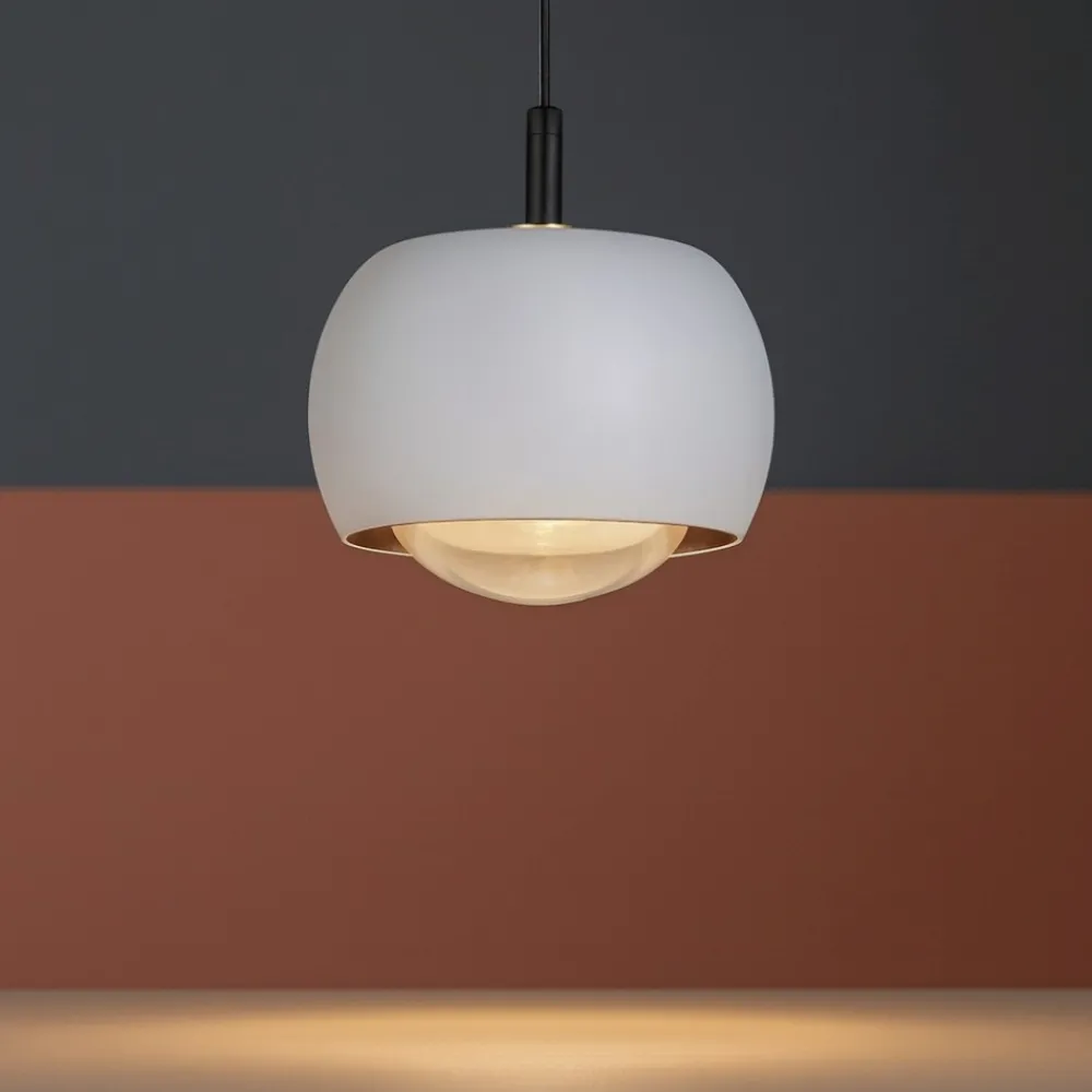 Lampade A Sospensione-Selezionato da Mazzolaluce Lampada led 12w 3000k a sospensione bianca design