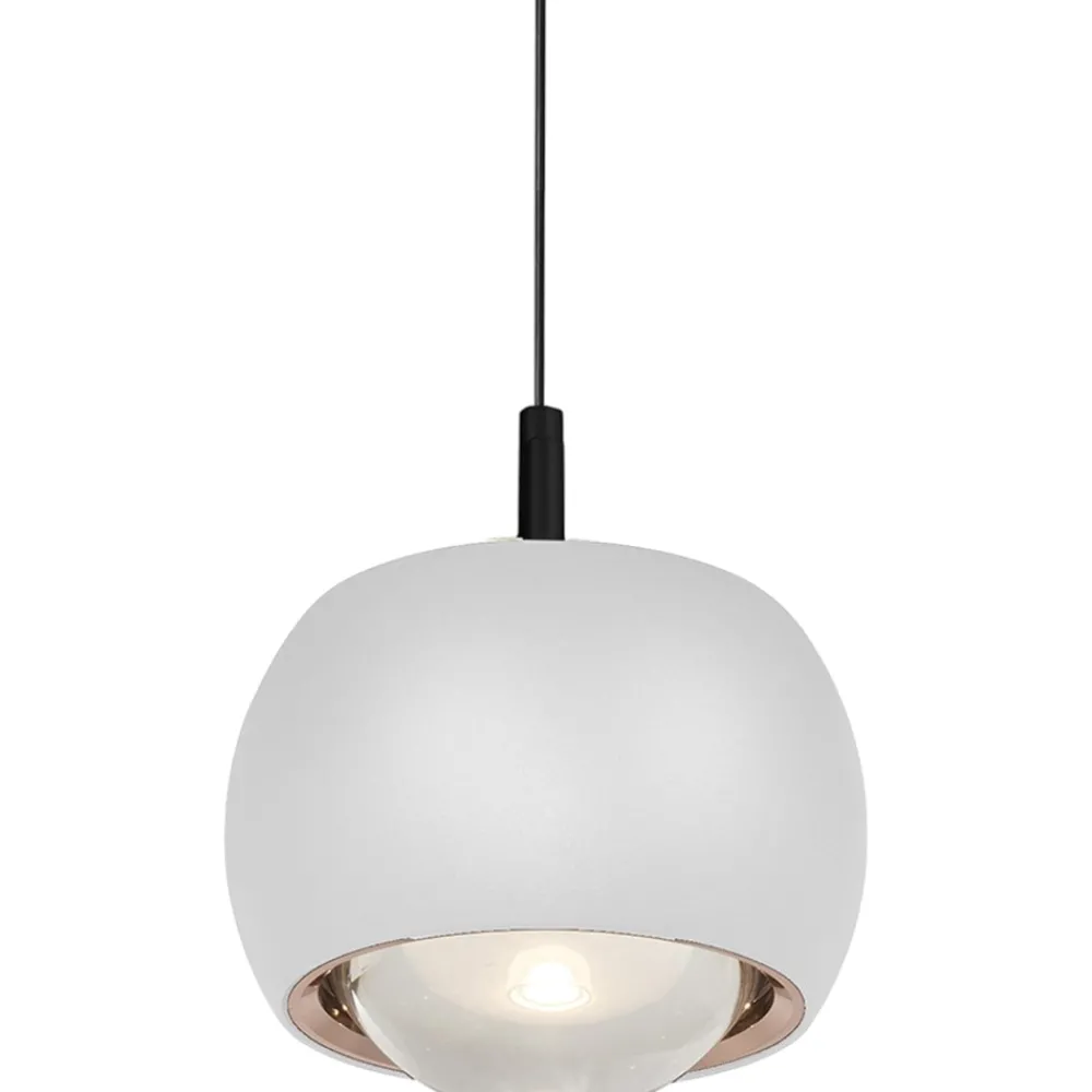 Lampade A Sospensione-Selezionato da Mazzolaluce Lampada led 12w 3000k a sospensione bianca design