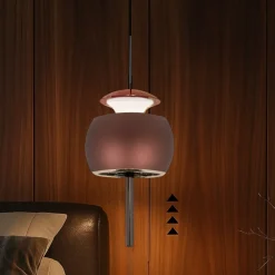 Lampade A Sospensione-Selezionato da Mazzolaluce Lampada led 12w 3000k pendente colore caffe a sospensione