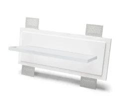 Applique Da Parete-Selezionato da Mazzolaluce Lampada mensola in vetro da incasso 30cm 4000k in gesso led