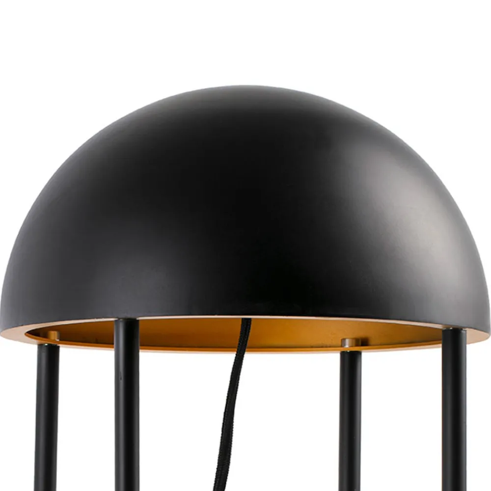 Lampade Da Terra-Selezionato da Mazzolaluce Lampada moderna da terra nera e oro led 6w 3000k