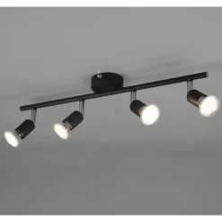 Plafoniere Moderne-Selezionato da Mazzolaluce Lampada nera da soffitto 3 luci faretti orientabili led