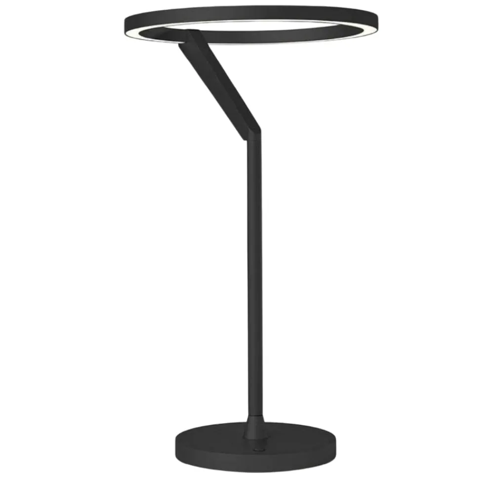 Lampade Da Tavolo-Vivida International Lampada nera da tavolo meridiana led 15w 3000k 4000k dimmerabile vivida