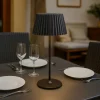 Lampade Da Tavolo-Selezionato da Mazzolaluce Lampada nera da tavolo ricaricabile per esterni portatile 3000k